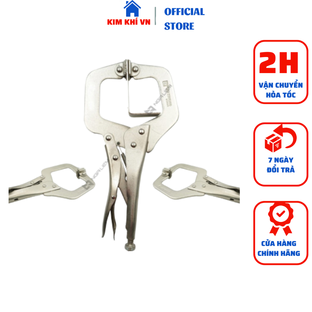Kìm Chết Chữ C 11inch 28cm. Kìm Kẹp Góc Chất Liệu Thép Cứng CRV