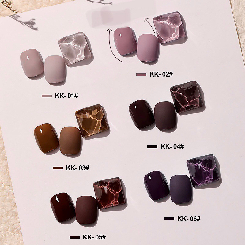 [Thanh lý đổi bảng màu] Sơn gel AS mocha KK chọn lẻ 6 màu chai 15ml