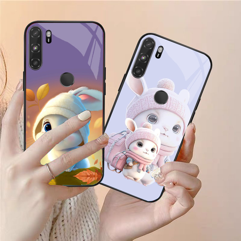 Ốp Lưng VSMART ACTIVE 3 Mặt kính hình thỏ ngộ nghĩnh, thiết kế độc quyền