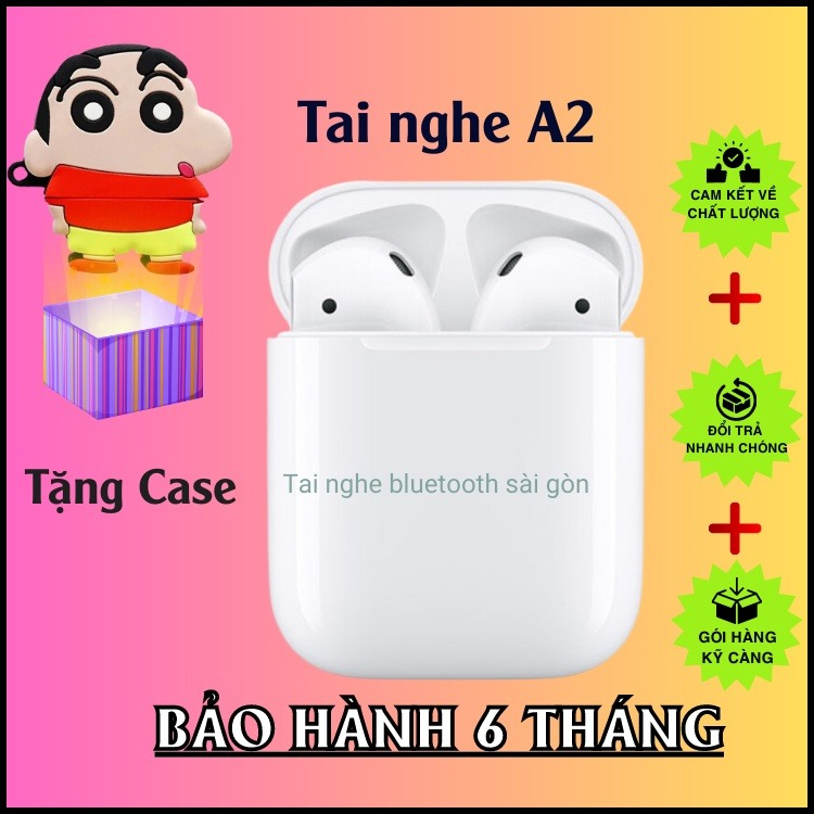 Tai Nghe Bluetooth không dây AP 2 Bản Cao Cấp Định Vị Đổi Tên Tai Nghe Không Dây Tự Động Kết Nối Dùng