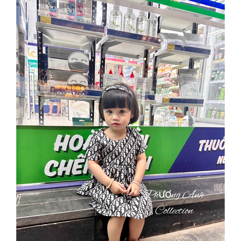 Váy dio + bờm bé gái