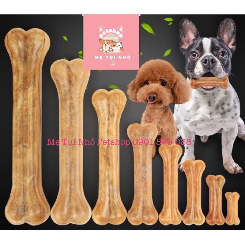 Xương gặm da bò cho cún làm sạch răng