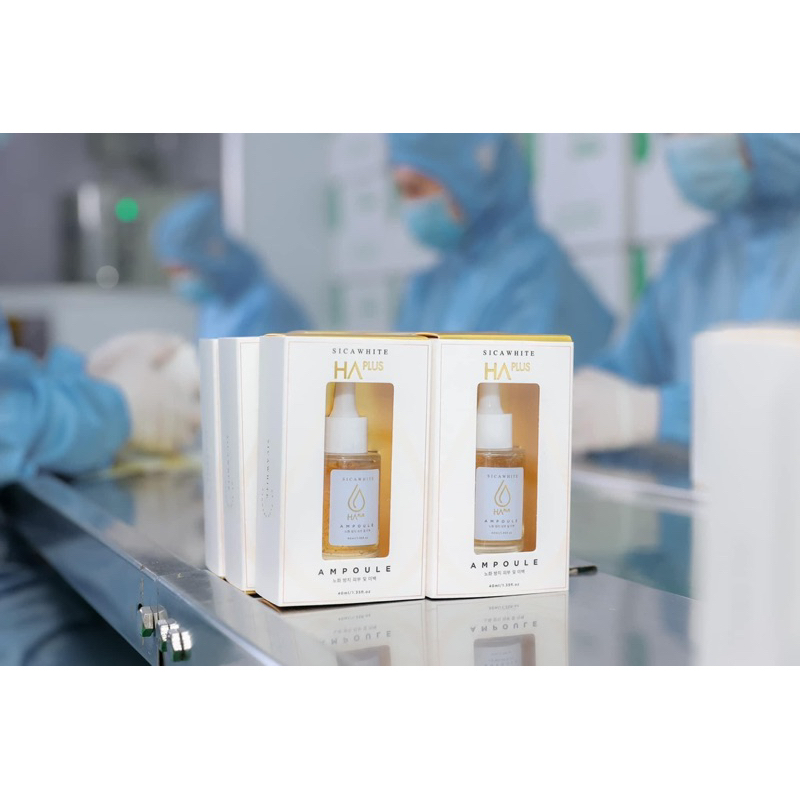 Ampoule HA Plus Căng bóng, Sáng da, Se khít lỗ chân lông, Ngừa mụn - Size Full 40ml, Size Mini 10ml