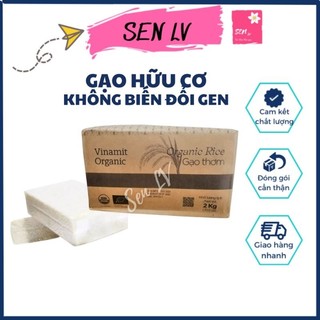 Gạo hữu cơ 2kg Vinamit gạo organic không biến đổi gen
