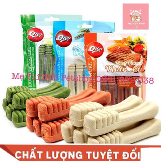 Xương gặm sạch răng cho chó Orgo 4 vị bò, sữa,phomai,bạc hà
