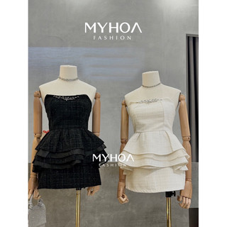 Myhoa| set dạ quây tầng cúp ngực tkcc
