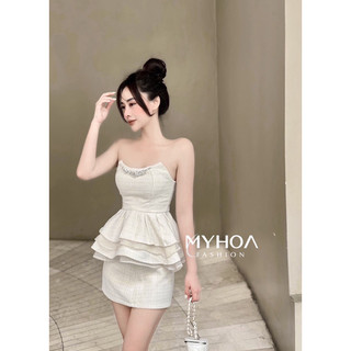 MYHOA| Set Dạ Quây Tầng Cúp Ngực TKCC