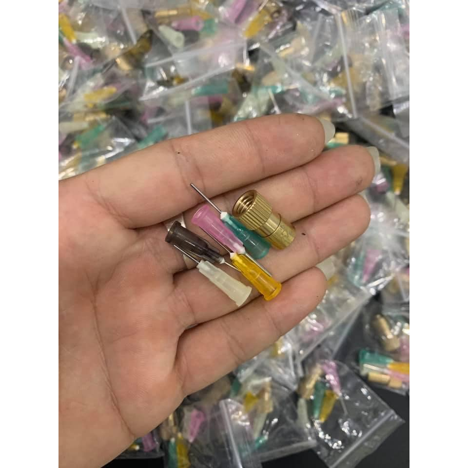 Bộ kim bơm keo, kèm đầu nối đồng