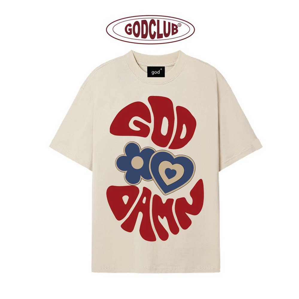 Áo Thun GOD DAMN Form Rộng Tay Lỡ Vải Cotton 100% | BigBuy360 - bigbuy360.vn