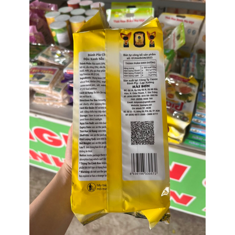 Bánh pía chay Đất Phương Nam, hộp 4 cái