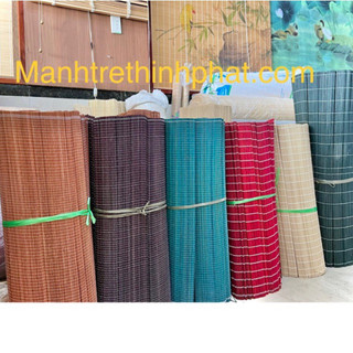 Sỉ lẻ mành tăm tre đóng hộp quà nhiều màu, mành tre làm giỏ hoa, mành tre làm giỏ quà. Mành tăm tre đóng trần.