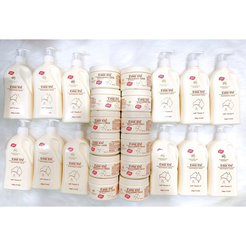 Kem Dưỡng Tinh Dầu Đà Điểu Kết Hợp Vitamin E -  Emu Oil Moisturizing Cream With Vitamin E 500gram