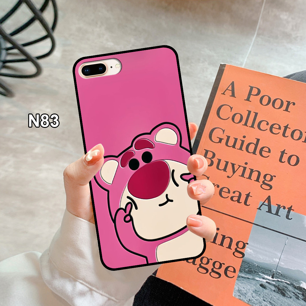 Ốp Lưng Điện Thoại Iphone 5/6/6s/6 Plus - Iphone 7/8/7 Plus/8 Plus In Hình Gấu Dâu Lotso -Trend- CASE88.