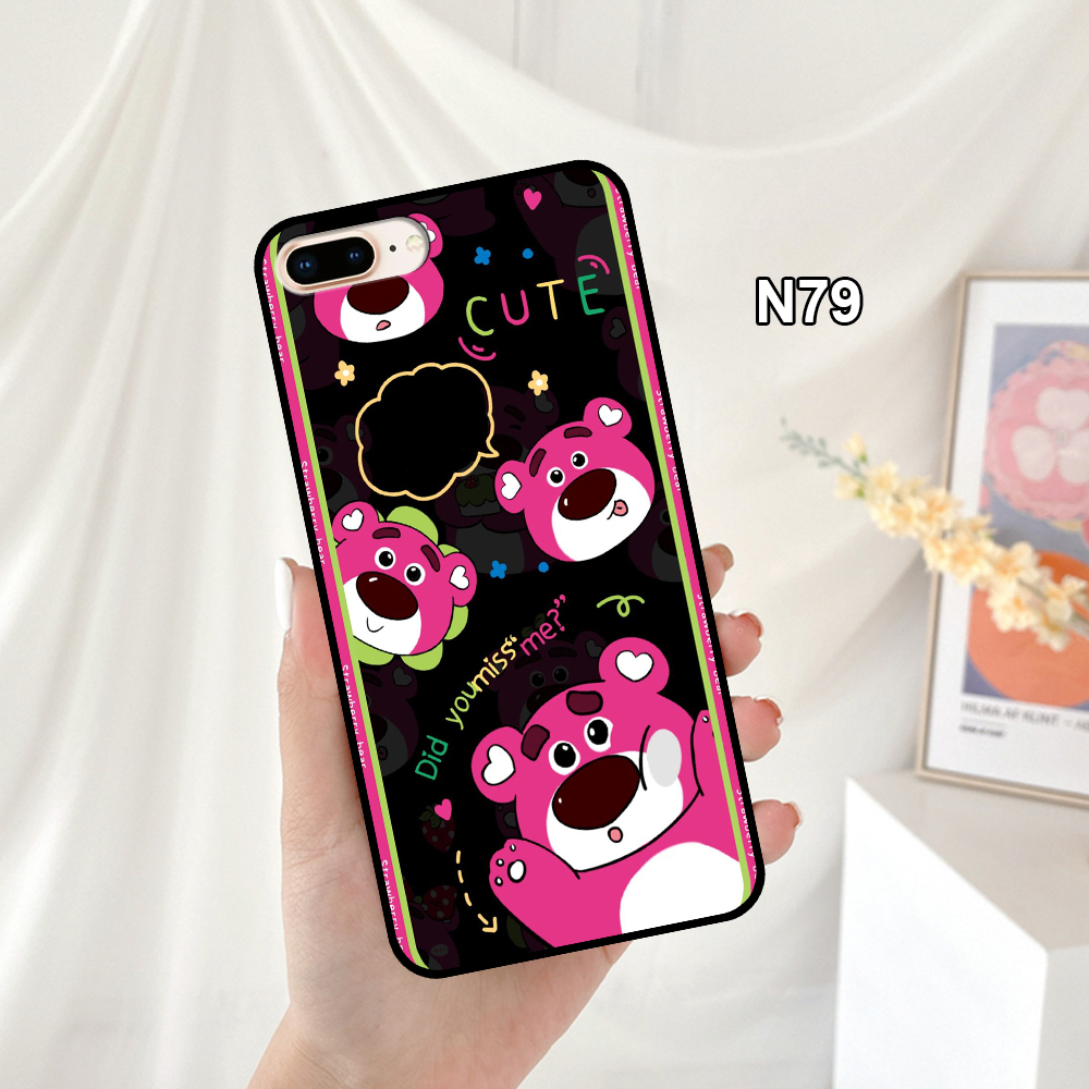 Ốp Lưng Điện Thoại Iphone 5/6/6s/6 Plus - Iphone 7/8/7 Plus/8 Plus In Hình Gấu Dâu Lotso -Trend- CASE88.