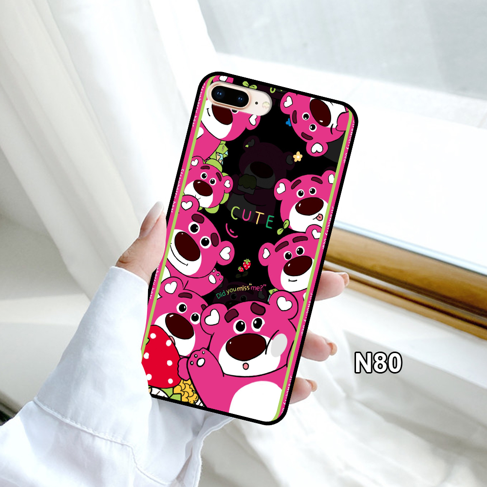 Ốp Lưng Điện Thoại Iphone 5/6/6s/6 Plus - Iphone 7/8/7 Plus/8 Plus In Hình Gấu Dâu Lotso -Trend- CASE88.