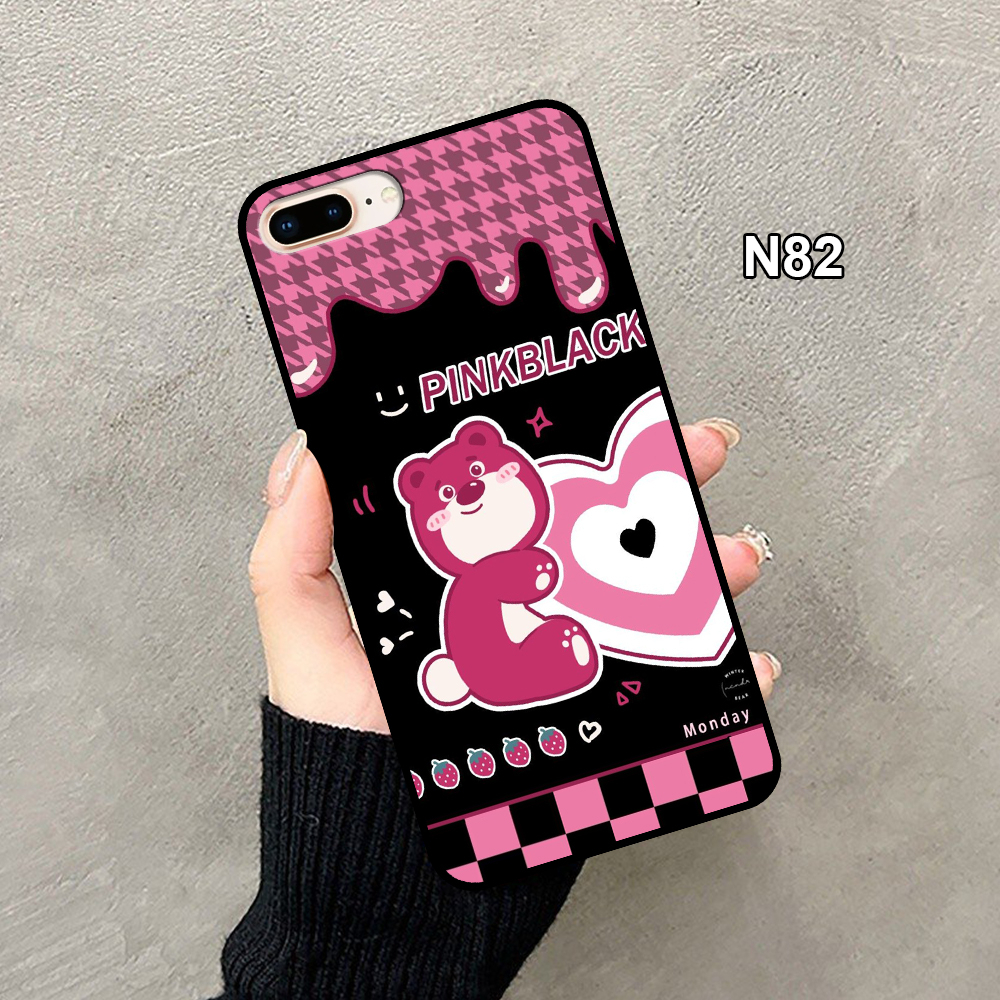 Ốp Lưng Điện Thoại Iphone 5/6/6s/6 Plus - Iphone 7/8/7 Plus/8 Plus In Hình Gấu Dâu Lotso -Trend- CASE88.