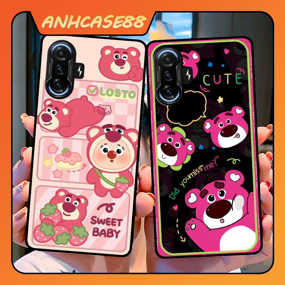 Ốp Lưng Điện Thoại xiaomi Redmi K40 - K40 Pro - K40 Pro Plus - K40 Pro+ In Hình Gấu Dâu Lotso -Trend