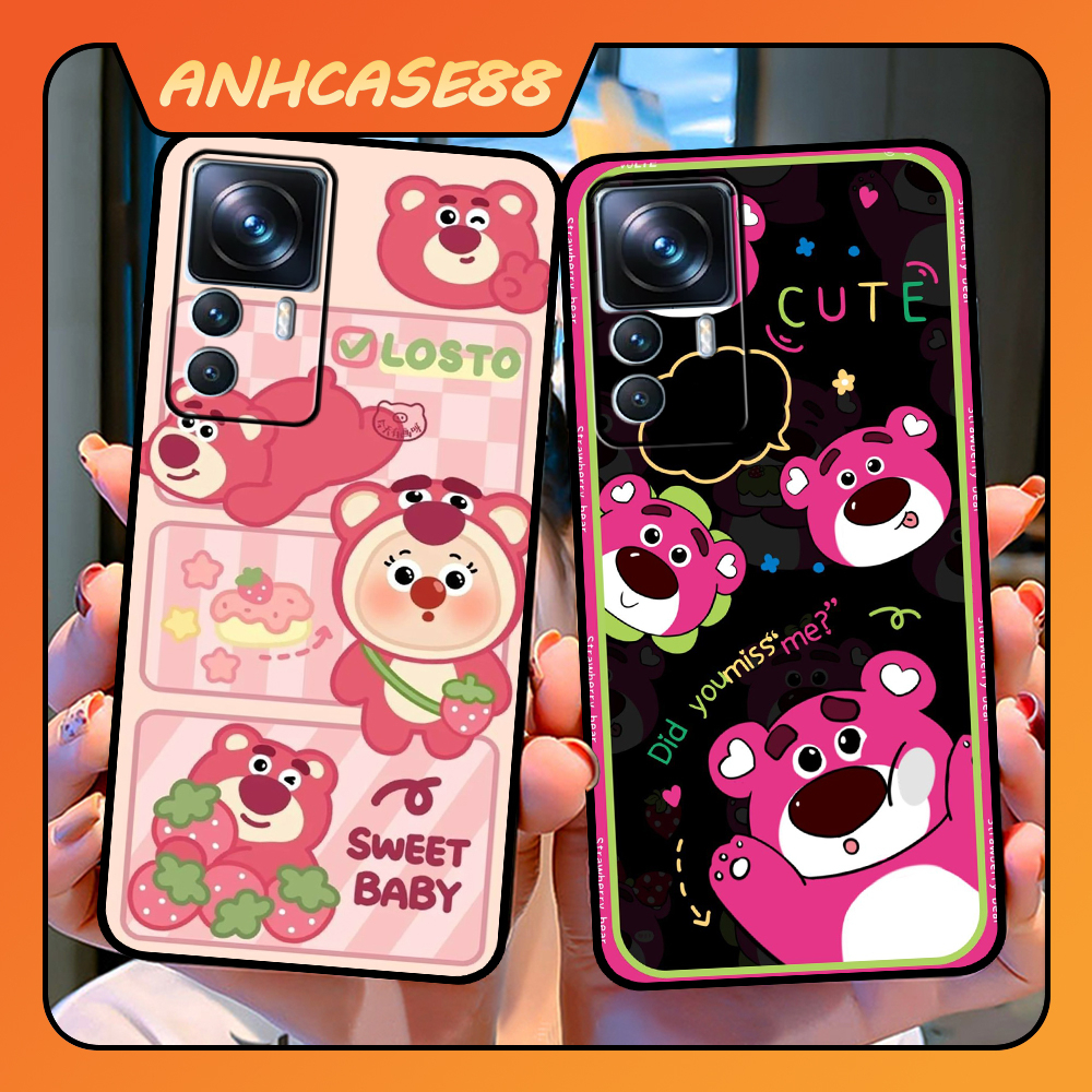 Ốp Lưng Điện Thoại Xiaomi 12T - 12T PRO In Hình Gấu Dâu Lotso -Trend- CASE88.