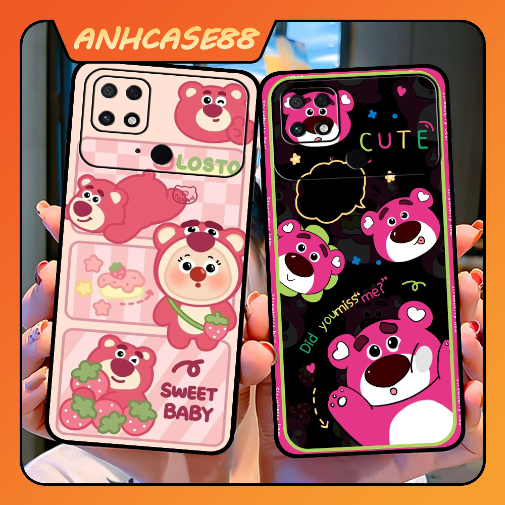 Ốp Lưng Điện Thoại Xiaomi Poco C40 In Hình Gấu Dâu Lotso -Trend- CASE88.