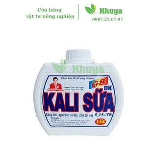 Phân bón PK bổ sung vi lượng DienKhanh Kali Sữa 1 lít Sáng trái - To hạt