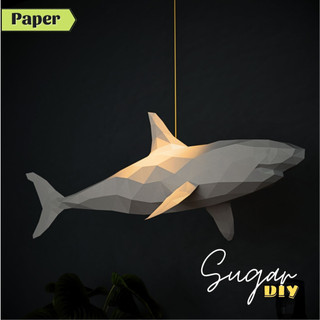 Mô hình giấy _ Cá mập size to
