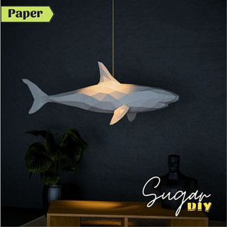 Mô hình giấy _ Cá mập size to