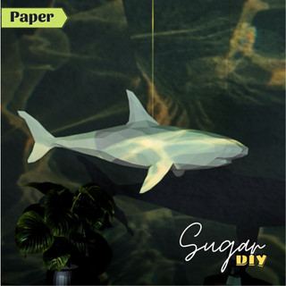 Mô hình giấy _ Cá mập size to
