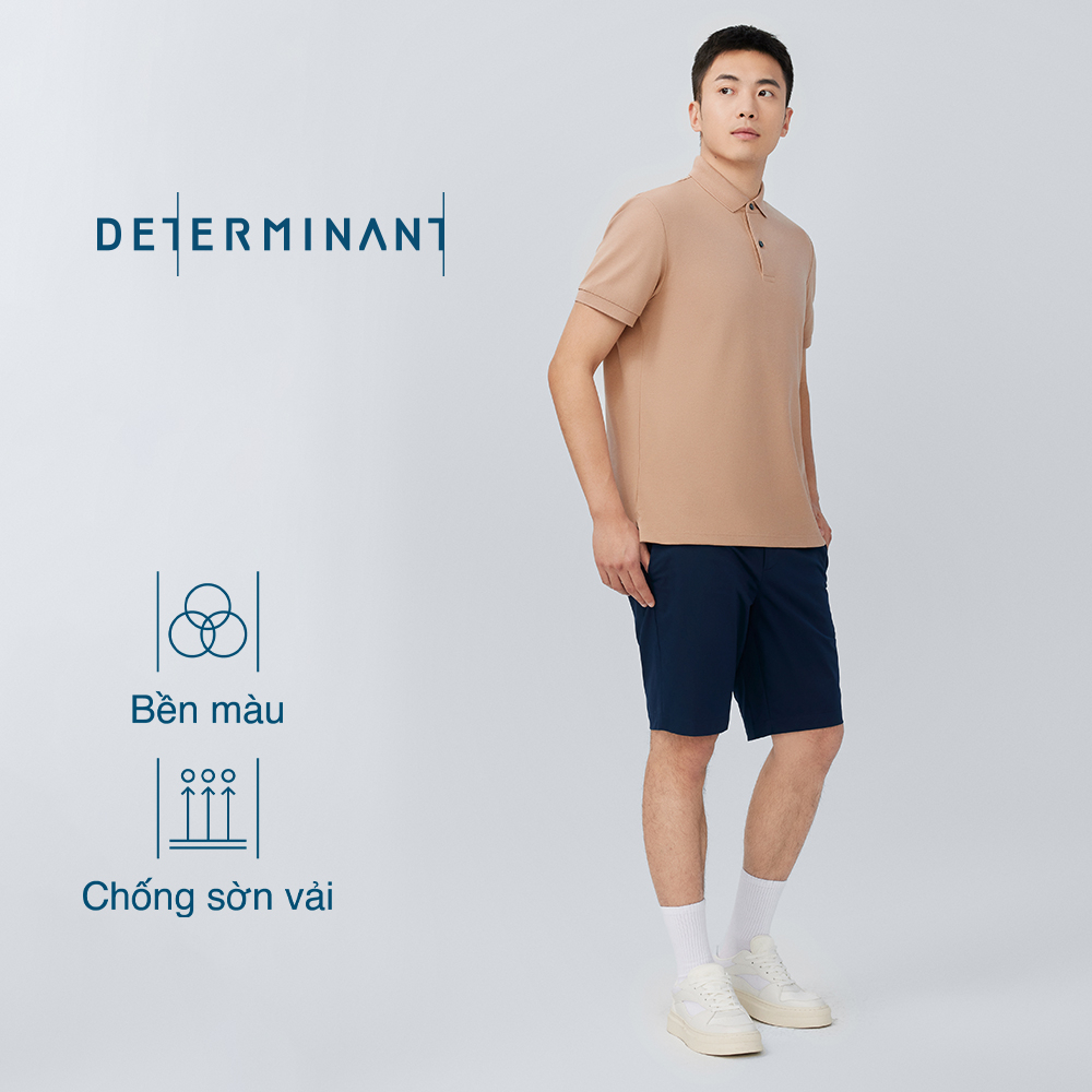 Áo thun nam Polo Pique thấm hút tối đa thương hiệu Determinant - màu Khaki [P01]