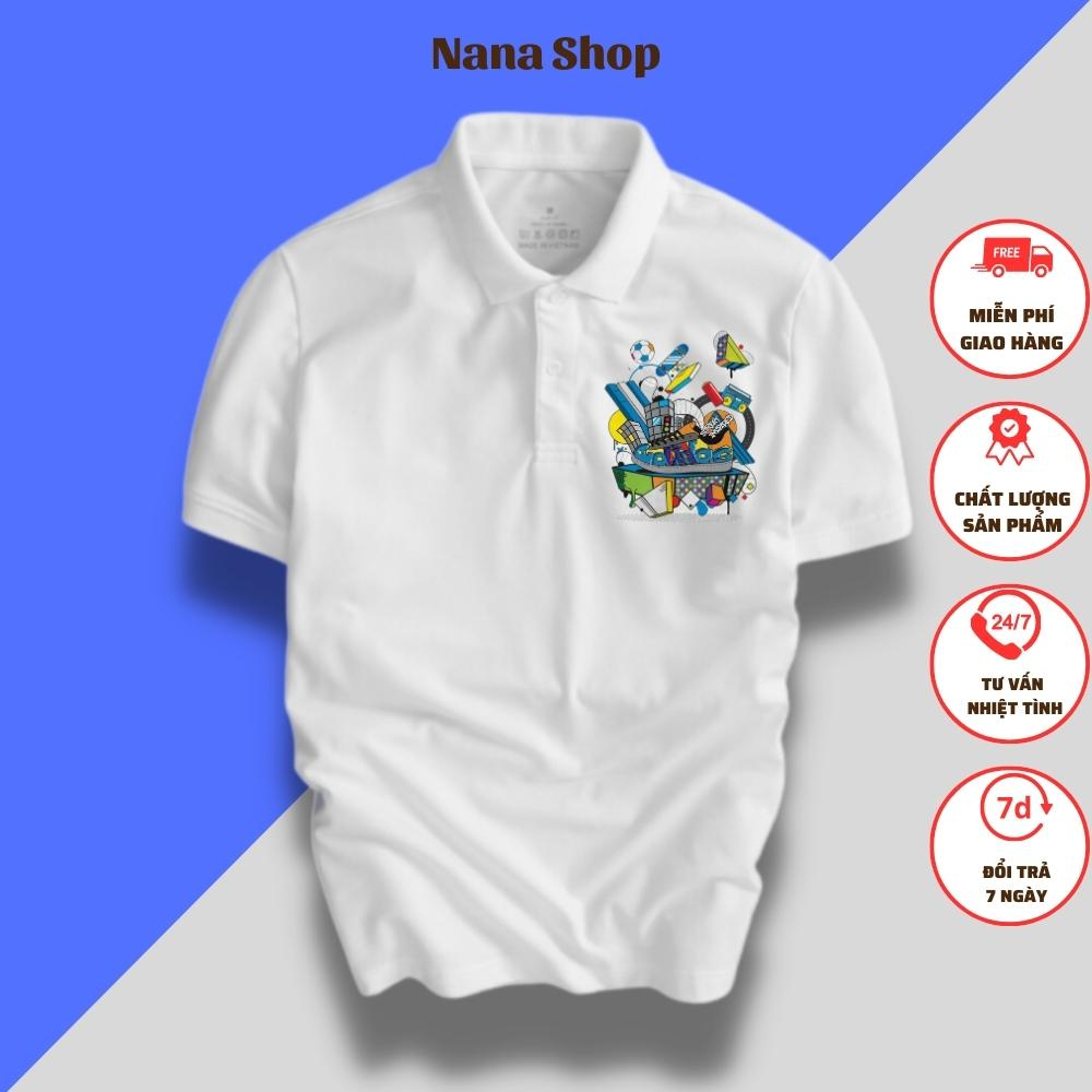Áo polo NaNa nam vải cá sấu mềm mịn thoáng mát thấm hút mồ hôi dễ phối đồ chuẩn form sang trọng có thể giặt máy NaNa