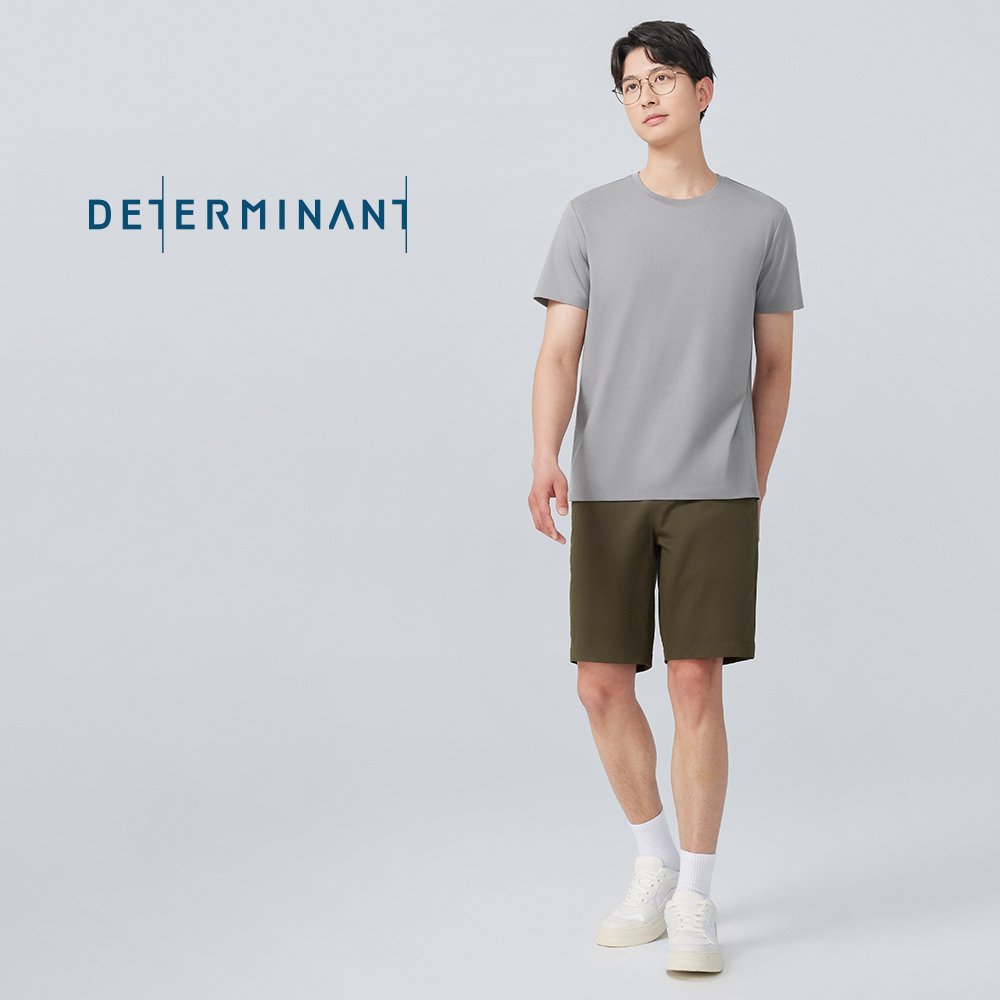 Áo thun nam Jersey Cotton khô thoáng thấm hút thương hiệu Determinant - màu Xám [DETT01]