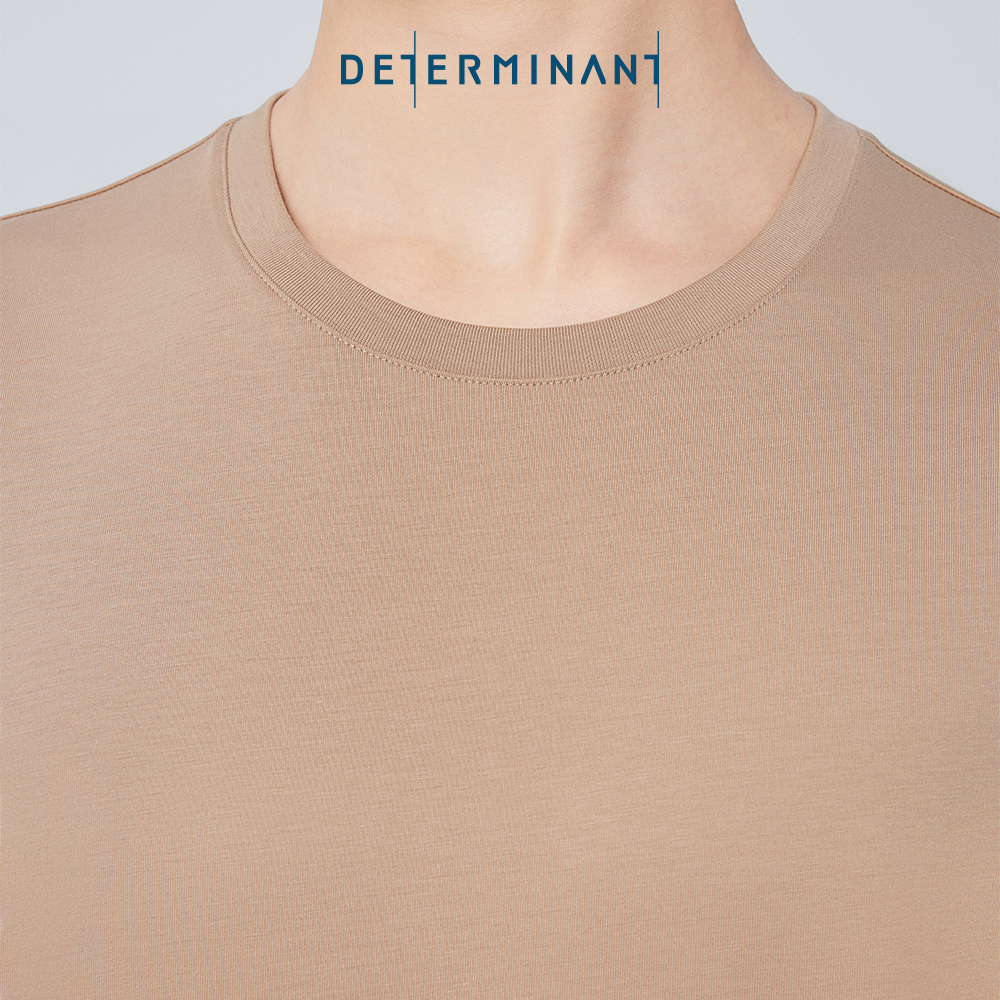 Áo thun nam Jersey Cotton khô thoáng thấm hút thương hiệu Determinant - màu Khaki [DETT01]