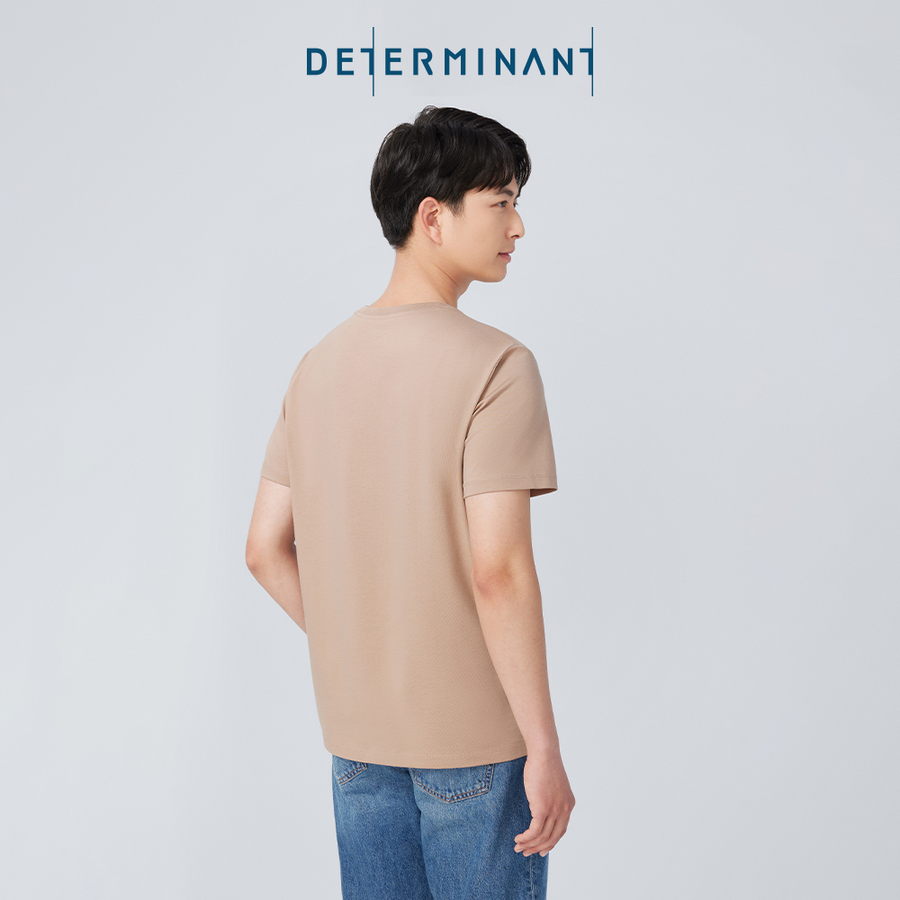 Áo thun nam Jersey Cotton khô thoáng thấm hút thương hiệu Determinant - màu Khaki [DETT01]