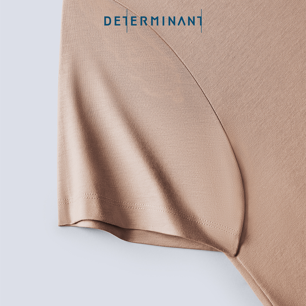 Áo thun nam Jersey Cotton khô thoáng thấm hút thương hiệu Determinant - màu Khaki [DETT01]