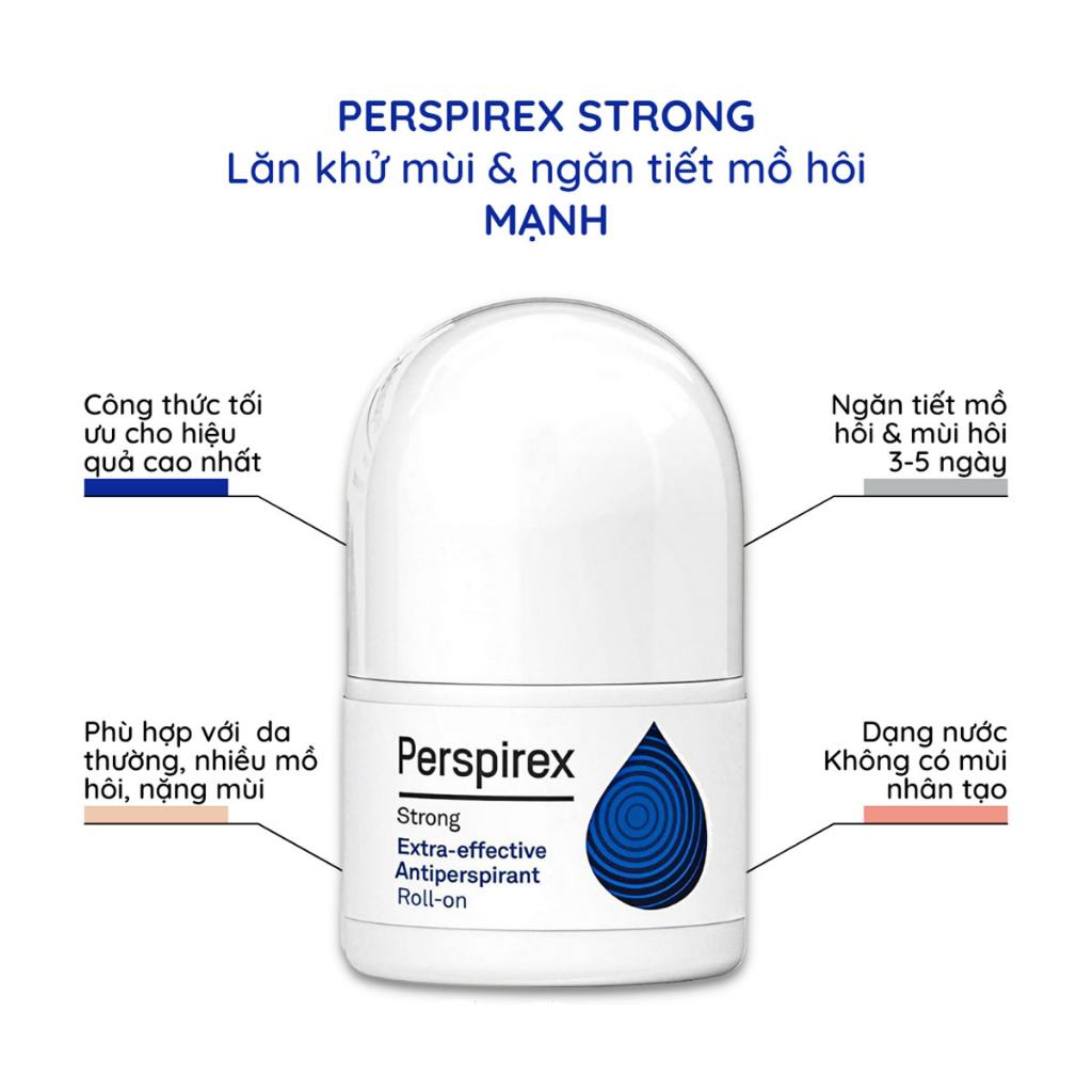 Lăn Khử Mùi Perspirex Dành Cho Mọi Loại Da 20ml