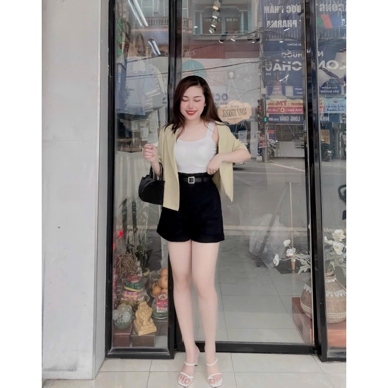 Áo Bra 2 dây croptop su đúc không đường may có đệm ngực PT67