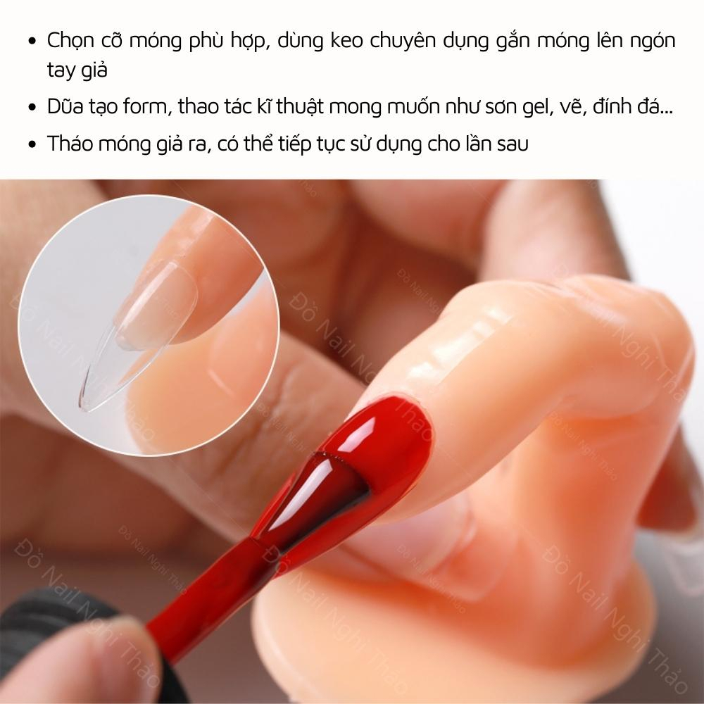 Ngón tay giả học nail nhựa NGHI THẢO