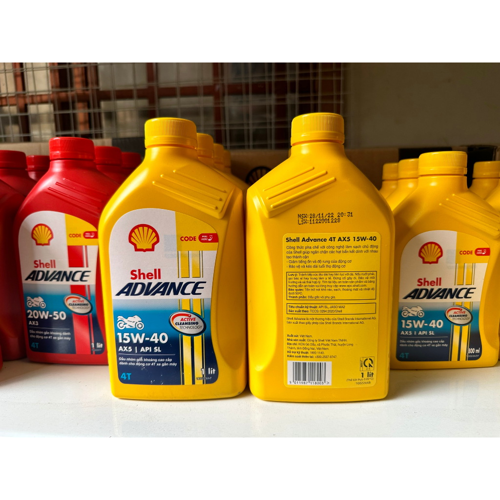 SHELL ADVANCE AX5 15W-40 XE SỐ