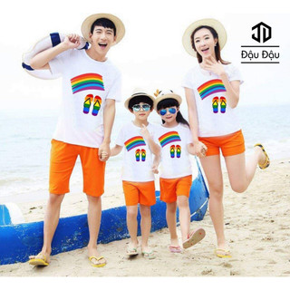Áo Thun Gia Đình Đồng Phục Đi Biển