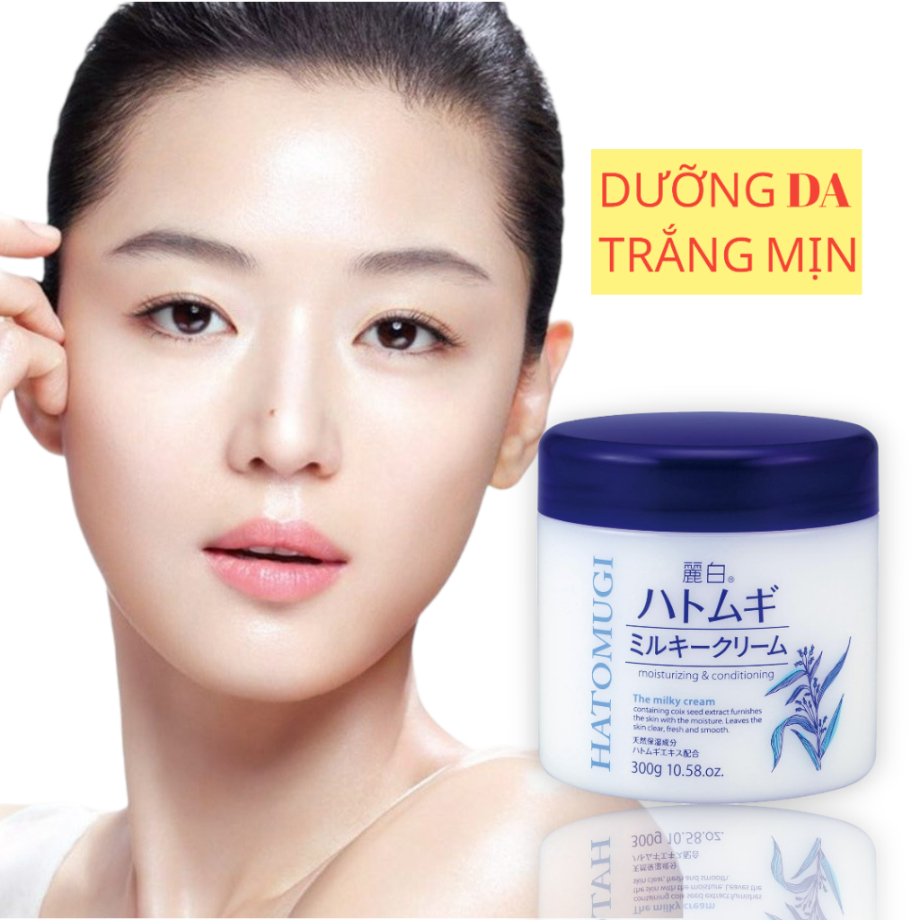 Kem Dưỡng Trắng Da Chiết Xuất Hạt Ý Dĩ Hatomugi Milky Cream