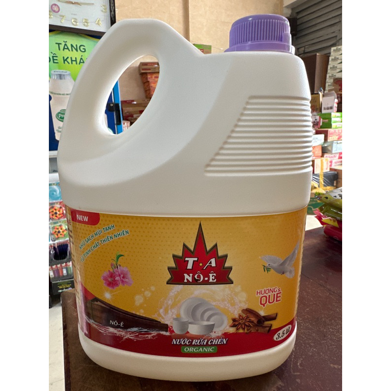 Nước Rửa Chén ORGANIC Hương Quế Khử Sạch Mùi Tanh Từ Tinh Chất Thiên Nhiên 3.5 lít