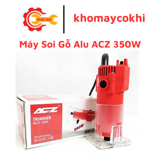 Máy soi gỗ alu acz công suất 350w - hàng chính hãng - tặng kèm mũi soi gấp mép alu