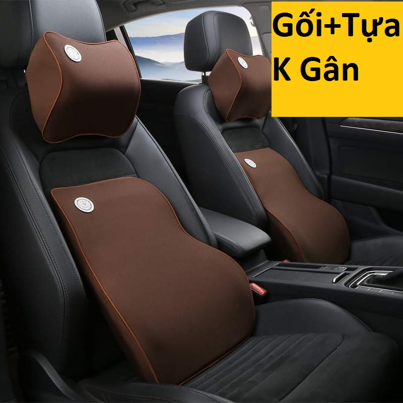 Gối tựa đầu và lưng cao su non ô tô dùng để ghế ô tô, ghế văn phòng | BigBuy360 - bigbuy360.vn