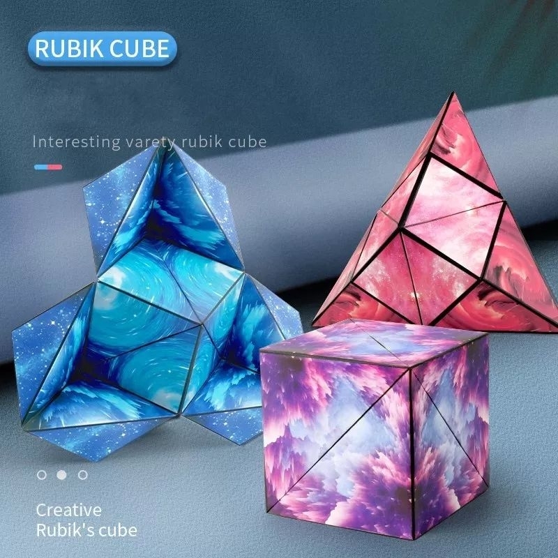 Khối Rubik Biến 72 Hình Galaxy Changeable Magnetic Magic Cube Rubic Xếp Hình Hình Học 3D