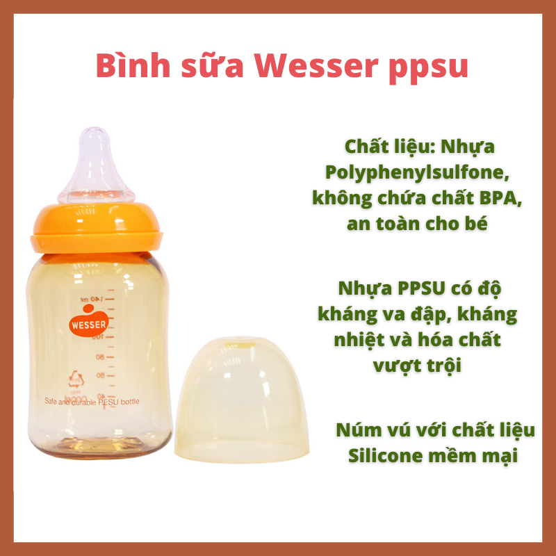 Bình sữa Wesser PPSU