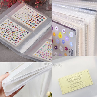 Sổ sticker, sổ đựng sticker trong suốt Nghi Thảo Nails