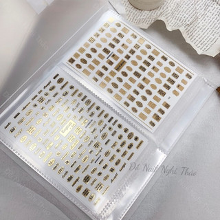 Sổ sticker, sổ đựng sticker trong suốt Nghi Thảo Nails