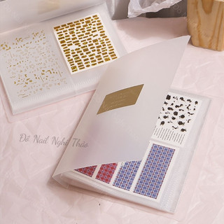 Sổ sticker, sổ đựng sticker trong suốt Nghi Thảo Nails