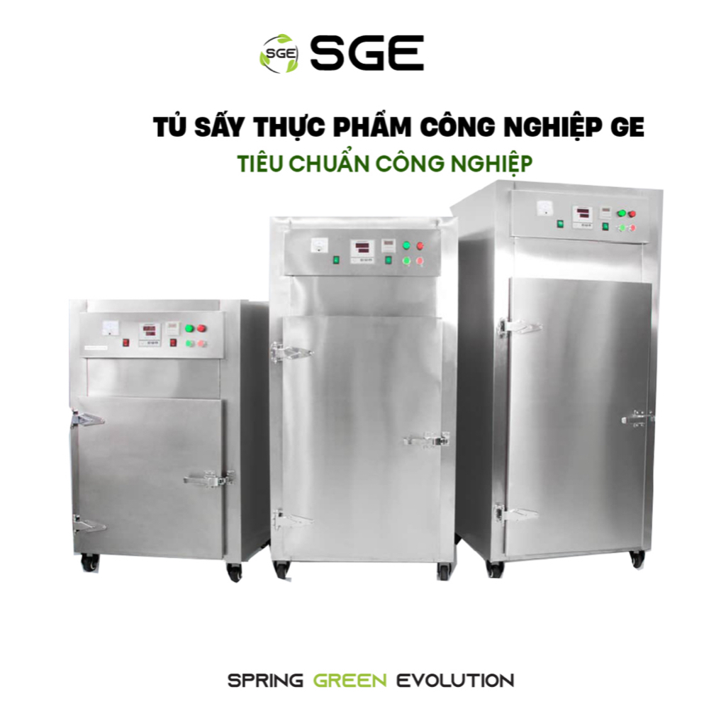 Máy Sấy Thực Phẩm Hoa Quả GE Sấy Mọi Loại Thực Phẩm Tốc Độ Cao Dễ Sử Dụng Có 3 Kích Cỡ Tiết Kiệm Điện SGE