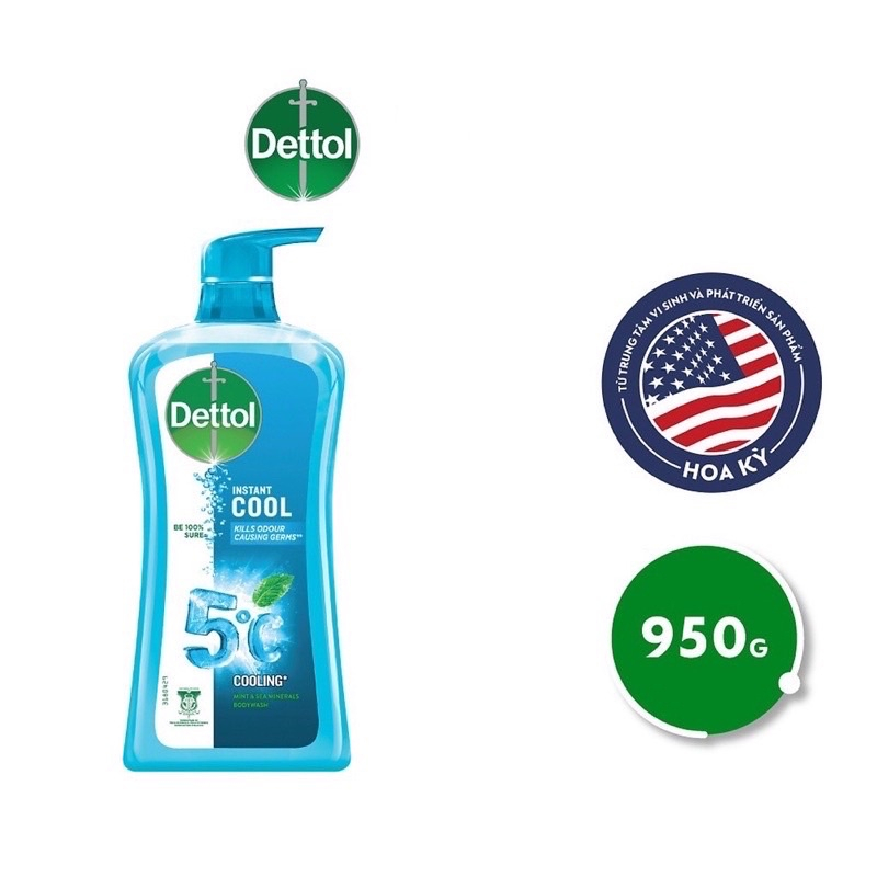 SỮA TẮM DETTOL KHÁNG KHUẨN VÀ DƯỠNG THỂ 950G