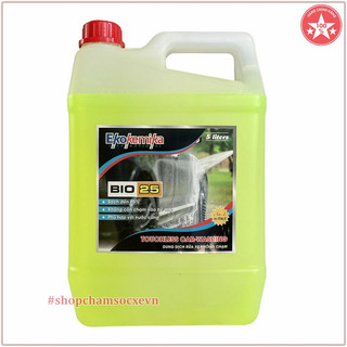 Dung dịch không chạm Ekokemika rửa xe máy ô tô Bio 25 5L